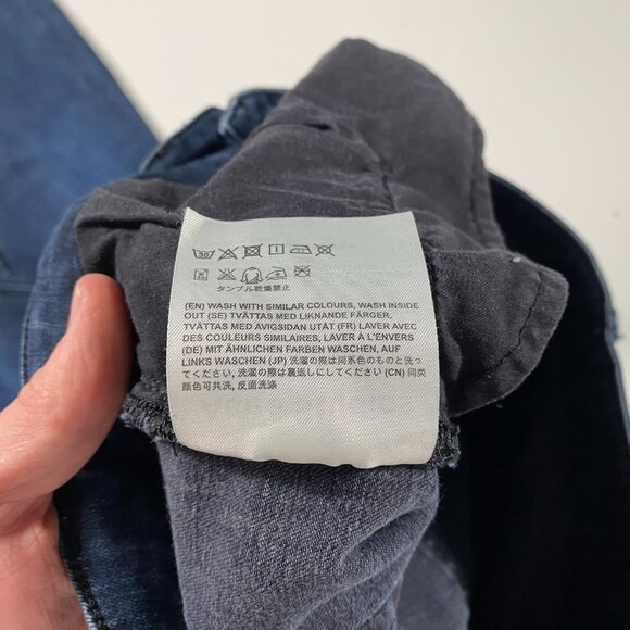 30D133-144 Acne Studios Skin 5 Deep Dark Wash Skinny Jeans womens size 27.5x27.5 - Picture 6 of 8